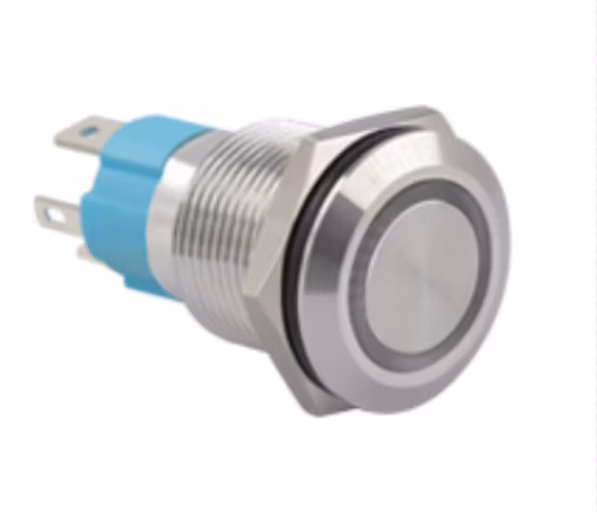 10A IP67 Rating 16mm Metal Pushbutton Switch