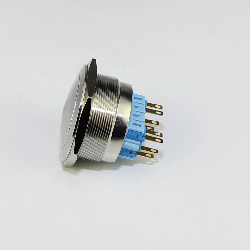 40mm Double Poles 8pin Momentary Metal Push Button Switch