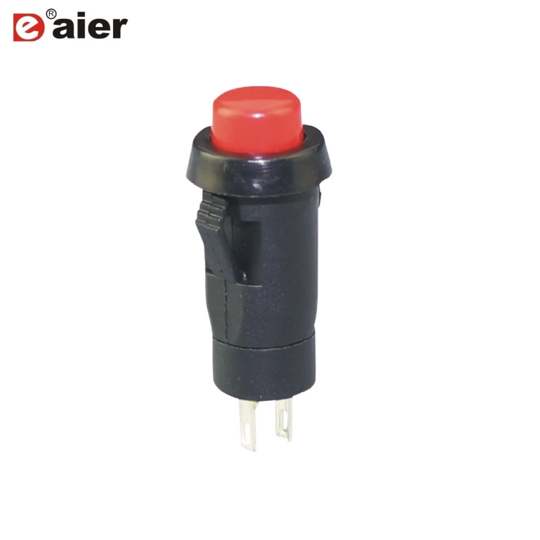 10mm on-off Mini Plastic Push Button Switch for Snap Mounting