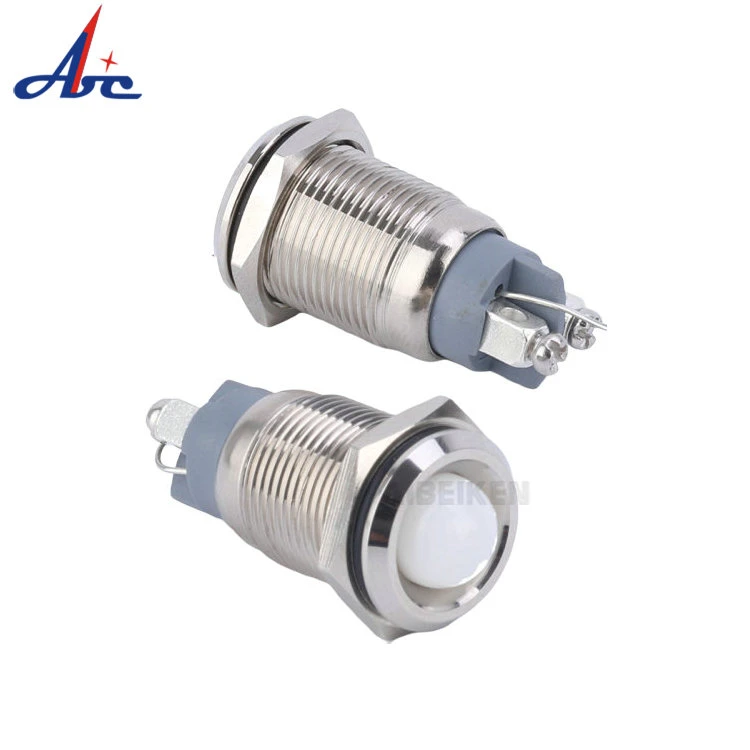 Wholesale 16mm Metal LED Indicator Light 3V 5V 12V 24V 220V Signal Lamp Waterproof Indicator Support Customized