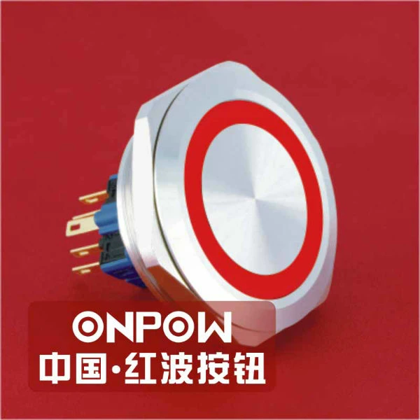 Onpow 40mm Metal Push Button Switch (GQ40-11E/R/12V/S)