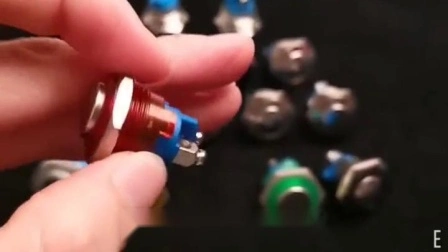 10mm 스플리터 헤드, 1A, 250VAC, 플라스틱 푸시 버튼 스위치가 있는 고품질 온/오프 푸시 버튼 스위치